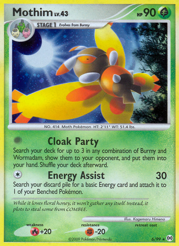 Pokemon | Mothim (6/99) [Platinum: Arceus] | The Nerd Merchant