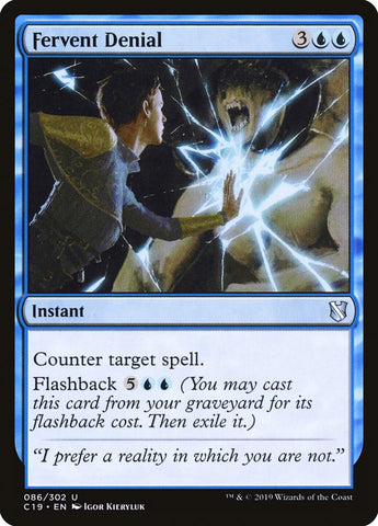 Magic | Fervent Denial [Commander 2019] | The Nerd Merchant