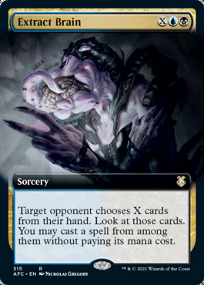 Magic | Extract Brain (Extended Art) [Dungeons & Dragons: Adventures in the Forgotten Realms Commander] | The Nerd Merchant
