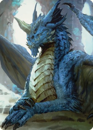 Magic | Young Blue Dragon Art Card [Commander Legends: Battle for Baldur's Gate Art Series] | The Nerd Merchant