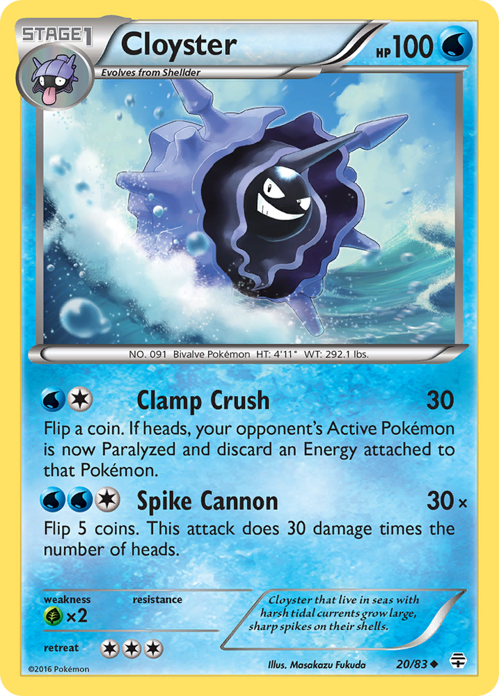 Pokemon | Cloyster (20/83) [XY: Generations] | The Nerd Merchant