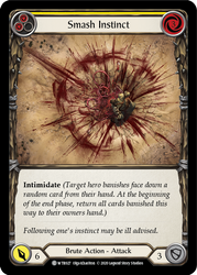 Flesh and Blood TCG | Smash Instinct (Yellow) [U-WTR027] (Welcome to Rathe Unlimited)  Unlimited Rainbow Foil | The Nerd Merchant