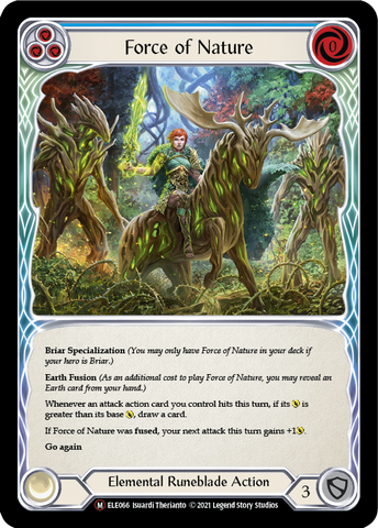 Flesh and Blood TCG | Force of Nature [U-ELE066] (Tales of Aria Unlimited)  Unlimited Rainbow Foil | The Nerd Merchant