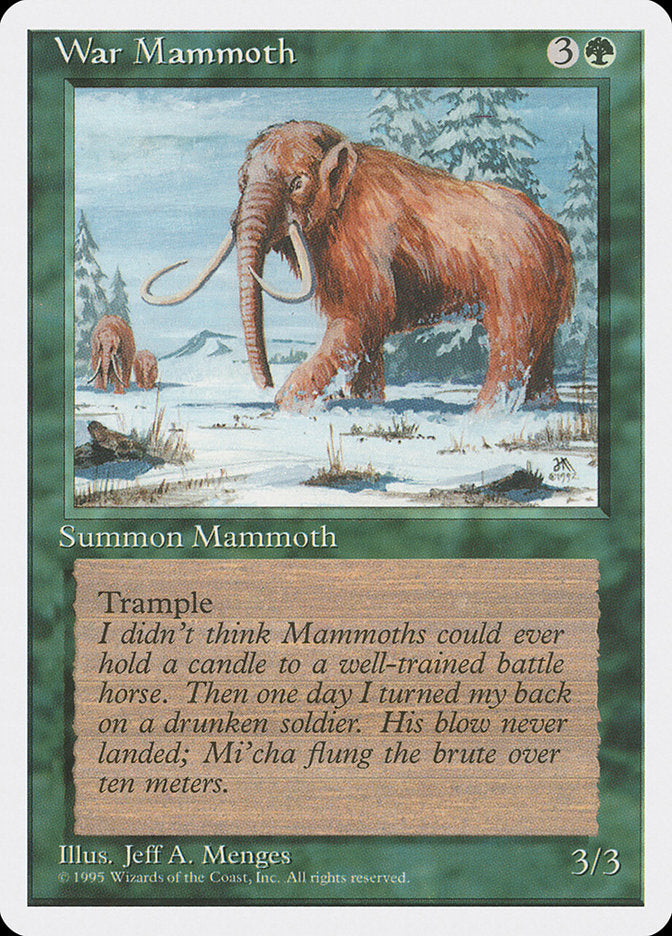 Magic | War Mammoth [Fourth Edition] | The Nerd Merchant