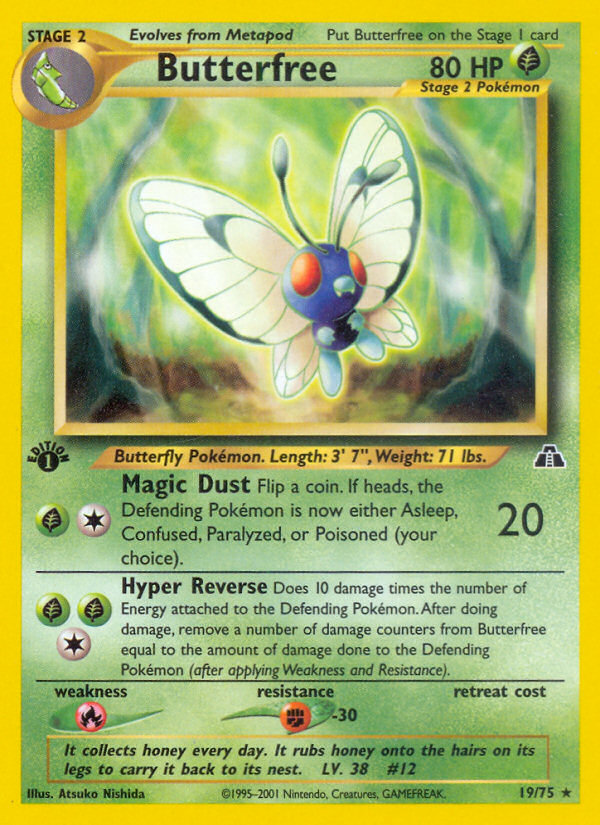 Pokemon | Butterfree (19/75) [Neo Discovery 1st Edition] | The Nerd Merchant