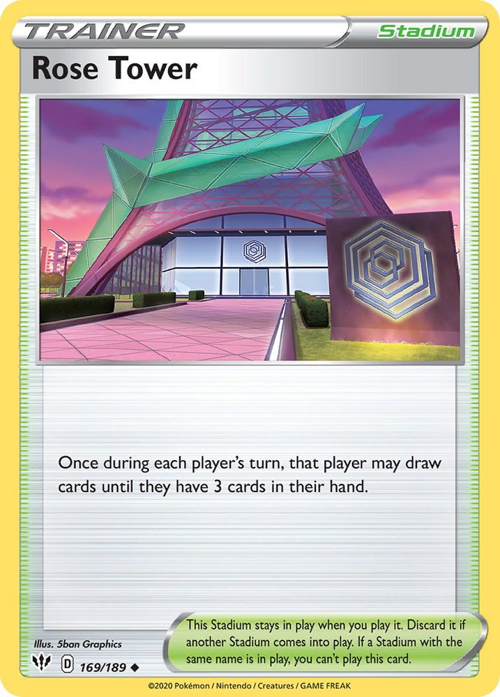 Pokemon | Rose Tower (169/189) [Sword & Shield: Darkness Ablaze] | The Nerd Merchant