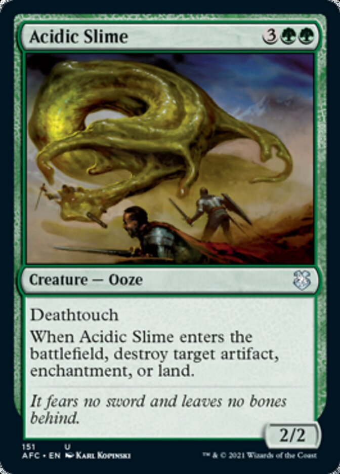 Magic | Acidic Slime [Dungeons & Dragons: Adventures in the Forgotten Realms Commander] | The Nerd Merchant