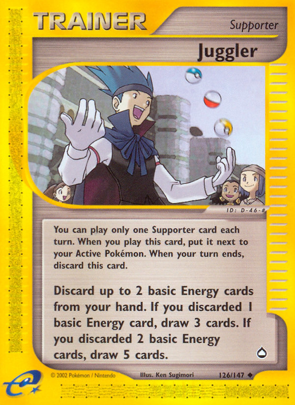 Pokemon | Juggler (126/147) [Aquapolis] | The Nerd Merchant