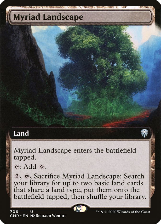Magic | Myriad Landscape (Extended Art) [Commander Legends] | The Nerd Merchant