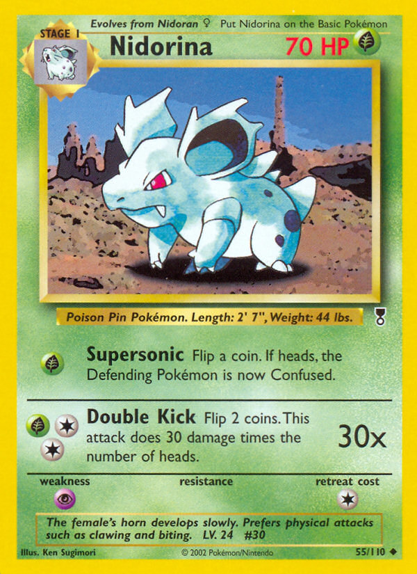 Pokemon | Nidorina (55/110) [Legendary Collection] | The Nerd Merchant