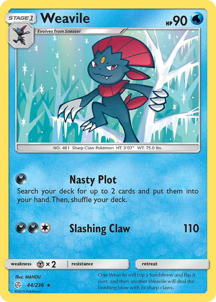 Pokemon| Weavile (44/236) [Sun & Moon: Cosmic Eclipse] | The Nerd Merchant