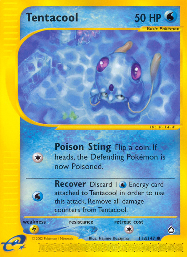 Pokemon | Tentacool (113/147) [Aquapolis] | The Nerd Merchant