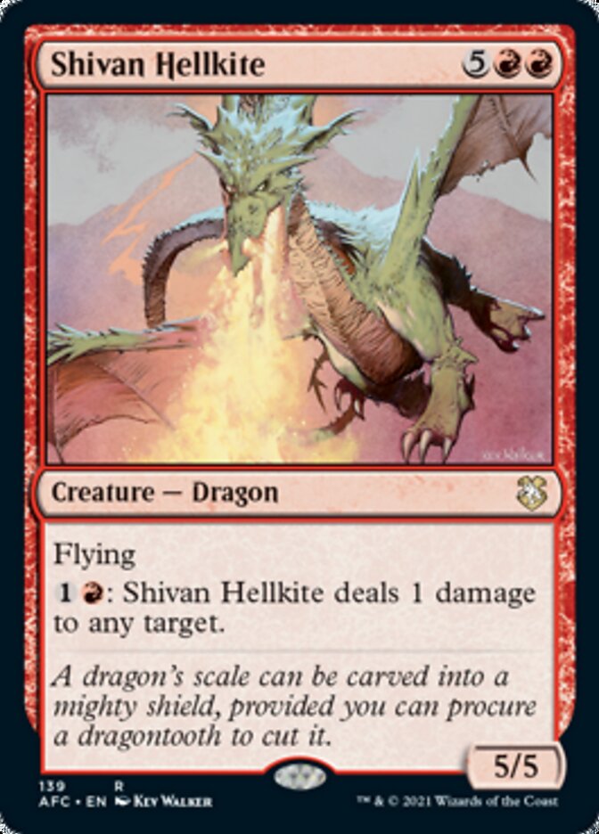 Magic | Shivan Hellkite [Dungeons & Dragons: Adventures in the Forgotten Realms Commander] | The Nerd Merchant