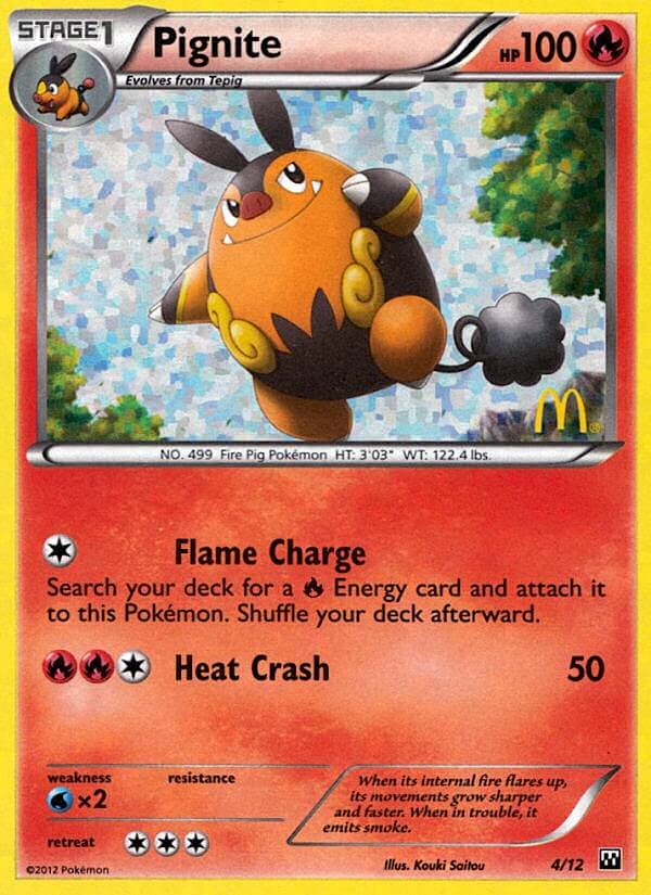 Pokemon | Pignite (4/12) [McDonald's Promos: 2012 Collection] | The Nerd Merchant