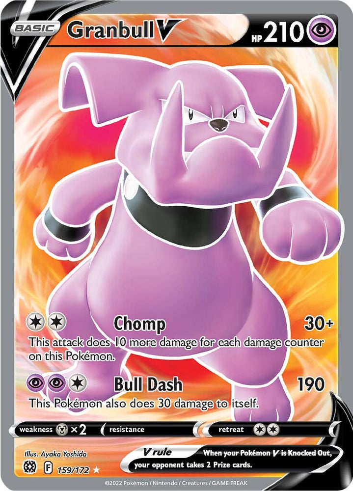 Pokemon | Granbull V (159/172) [Sword & Shield: Brilliant Stars] | The Nerd Merchant