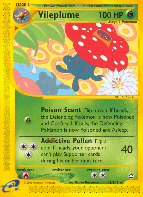 Pokemon | Vileplume (43/147) [Aquapolis] | The Nerd Merchant