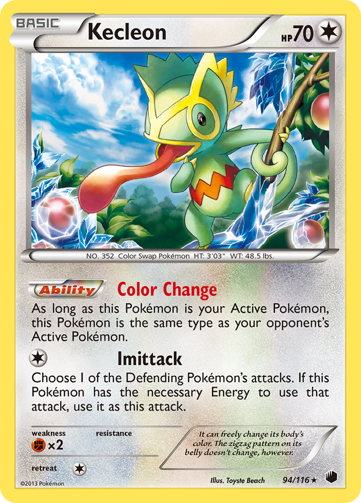 Pokemon | Kecleon (94/116) [Black & White: Plasma Freeze] | The Nerd Merchant