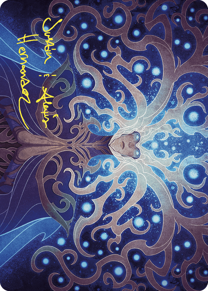 Magic | Omniscience Art Card (Gold-Stamped Signature) [Wilds of Eldraine Art Series] | The Nerd Merchant
