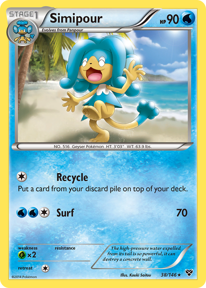 Pokemon | Simipour (38/146) [XY: Base Set] | The Nerd Merchant