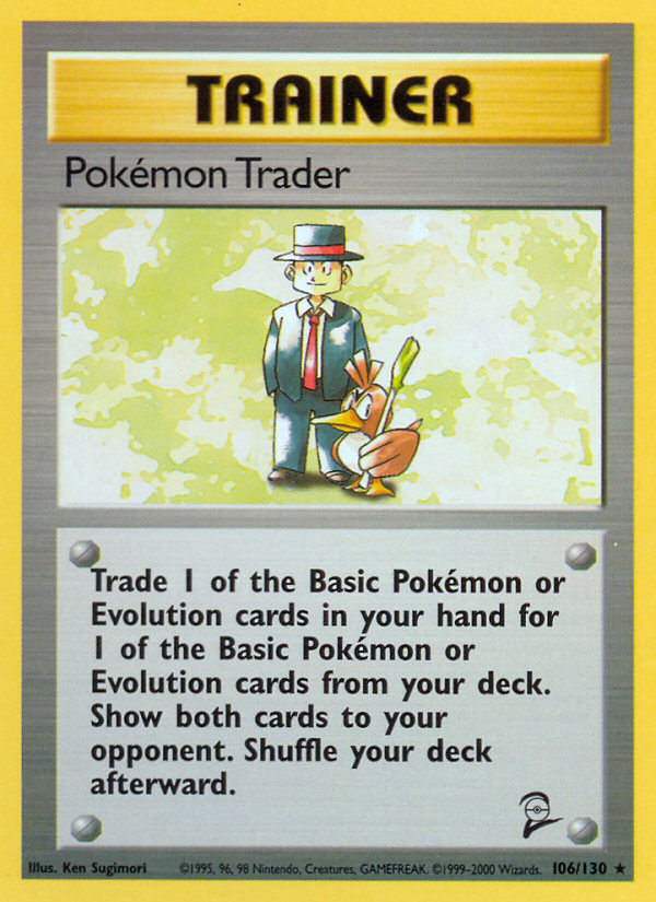 Pokemon | Pokemon Trader (106/130) [Base Set 2] | The Nerd Merchant