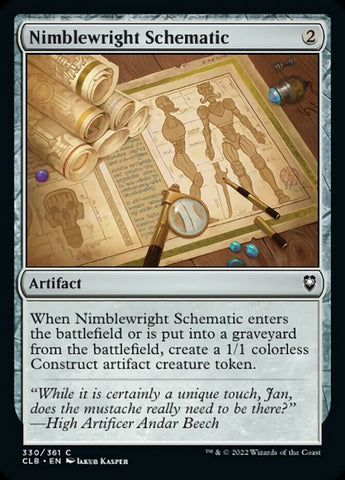 Magic | Nimblewright Schematic [Commander Legends: Battle for Baldur's Gate] | The Nerd Merchant