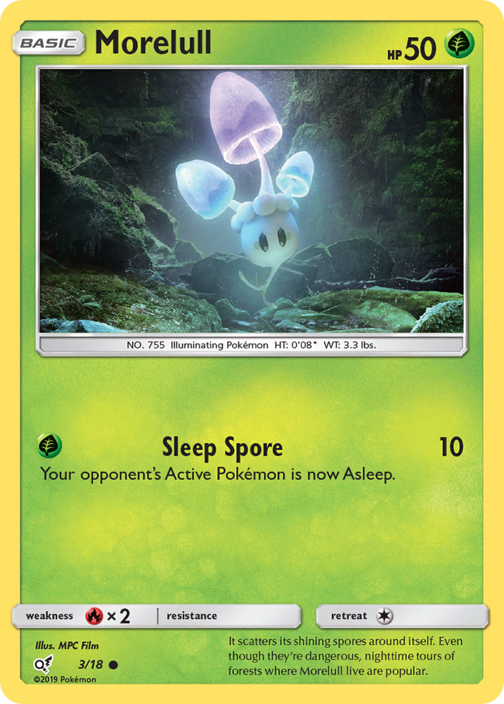 Pokemon | Morelull (3/18) [Sun & Moon: Detective Pikachu] | The Nerd Merchant