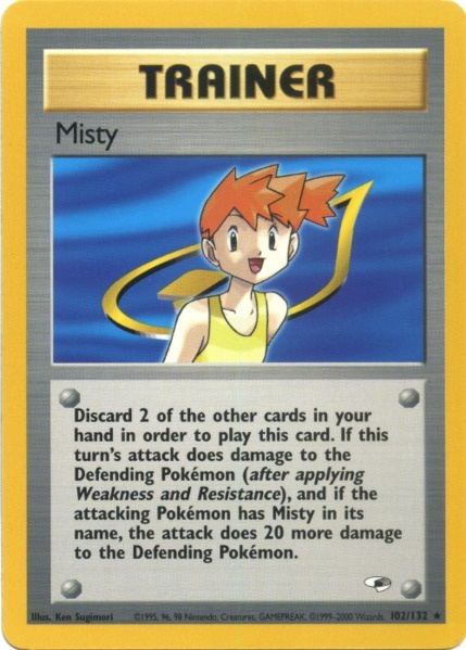 Pokemon | Misty (102/132) [Gym Heroes Unlimited] | The Nerd Merchant