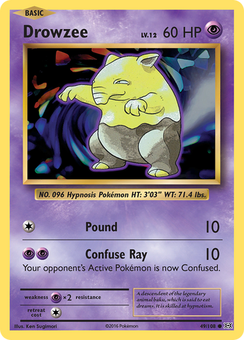 Pokemon | Drowzee (49/108) [XY: Evolutions] | The Nerd Merchant