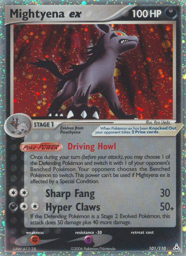 Pokemon | Mightyena ex (101/110) [EX: Holon Phantoms] | The Nerd Merchant