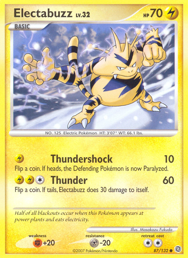 Pokemon | Electabuzz (87/132) [Diamond & Pearl: Secret Wonders] | The Nerd Merchant