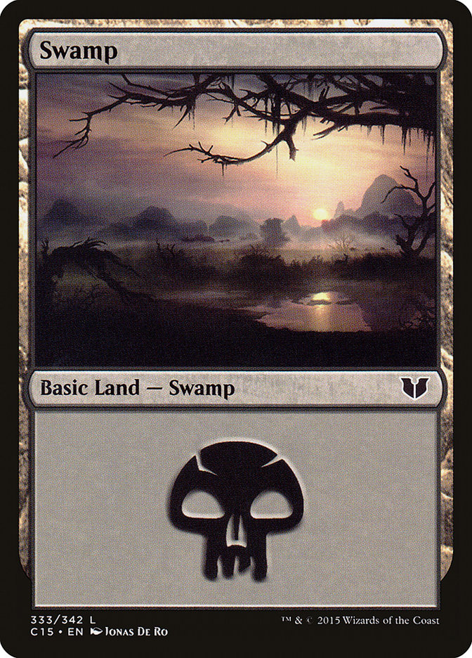 Magic | Swamp (333) [Commander 2015] | The Nerd Merchant