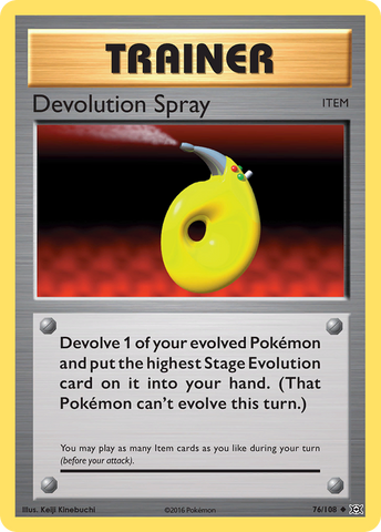 Pokemon | Devolution Spray (76/108) [XY: Evolutions] | The Nerd Merchant