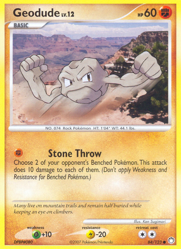 Pokemon | Geodude (84/123) [Diamond & Pearl: Mysterious Treasures] | The Nerd Merchant