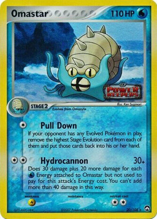 Pokemon | Omastar (20/108) (Stamped) [EX: Power Keepers] | The Nerd Merchant