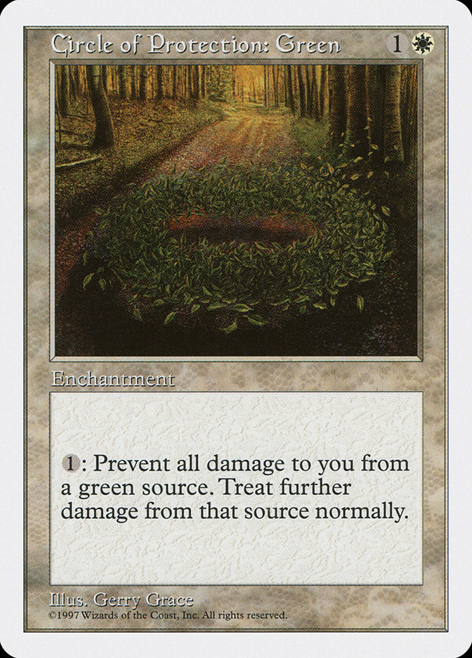Magic | Circle of Protection: Green [Fifth Edition] | The Nerd Merchant