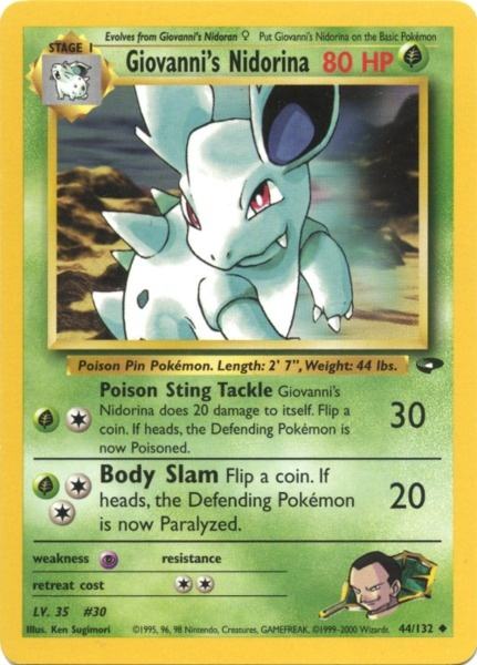 Pokemon | Giovanni's Nidorina (44/132) [Gym Challenge Unlimited] | The Nerd Merchant