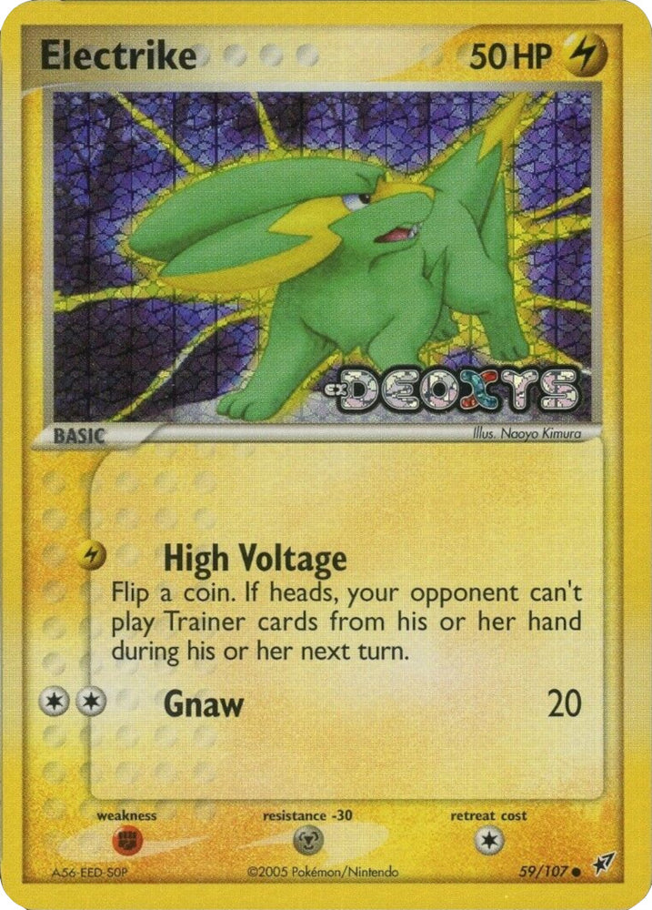 Pokemon | Electrike (59/107) (Stamped) [EX: Deoxys] | The Nerd Merchant