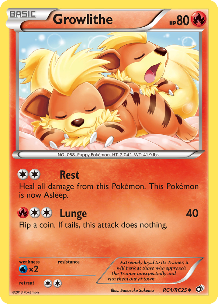 Pokemon | Growlithe (RC4/RC25) [Black & White: Legendary Treasures] | The Nerd Merchant