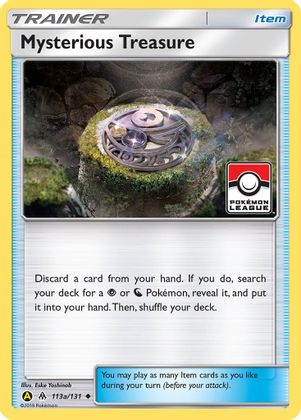 Pokemon | Mysterious Treasure (113a/131) (League Promo) [Sun & Moon: Forbidden Light] | The Nerd Merchant