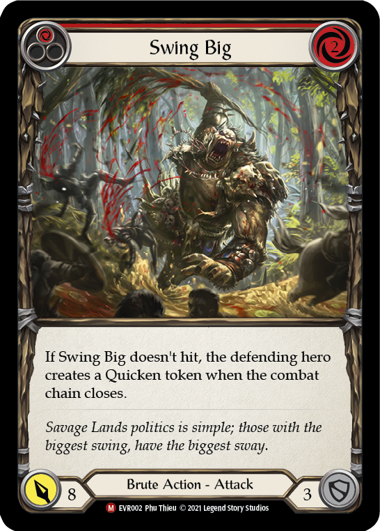 Flesh and Blood TCG | Swing Big [EVR002] (Everfest)  1st Edition Rainbow Foil | The Nerd Merchant
