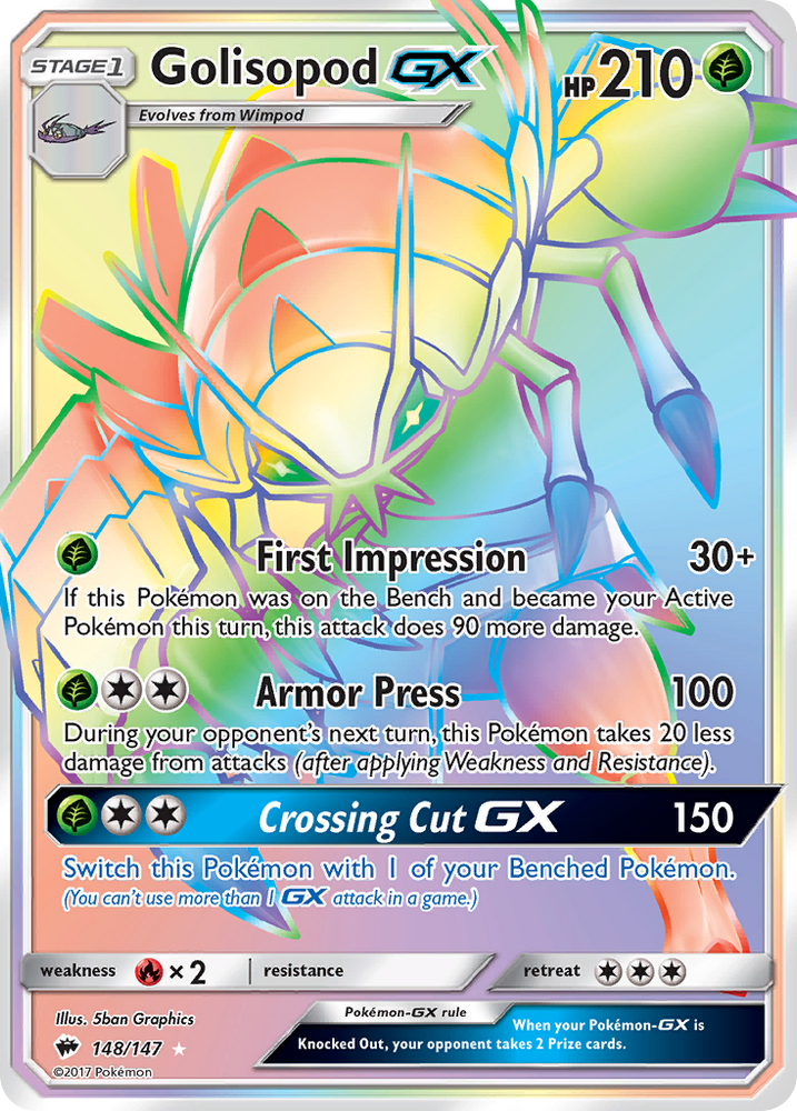 Pokemon | Golisopod GX (148/147) [Sun & Moon: Burning Shadows] | The Nerd Merchant