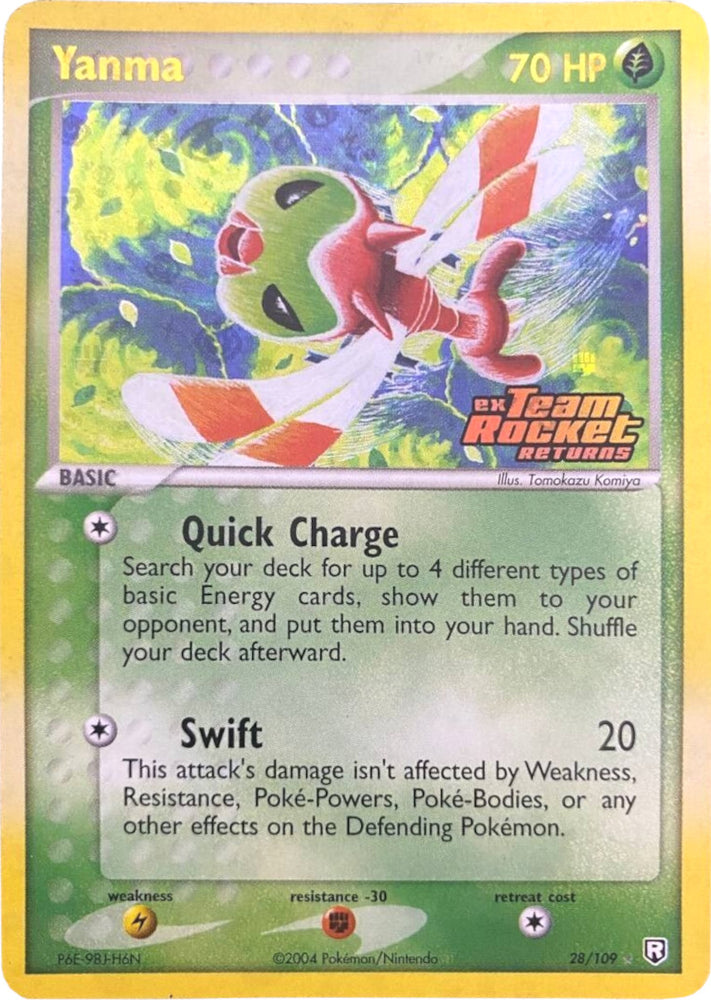 Pokemon | Yanma (28/109) (Stamped) [EX: Team Rocket Returns] | The Nerd Merchant