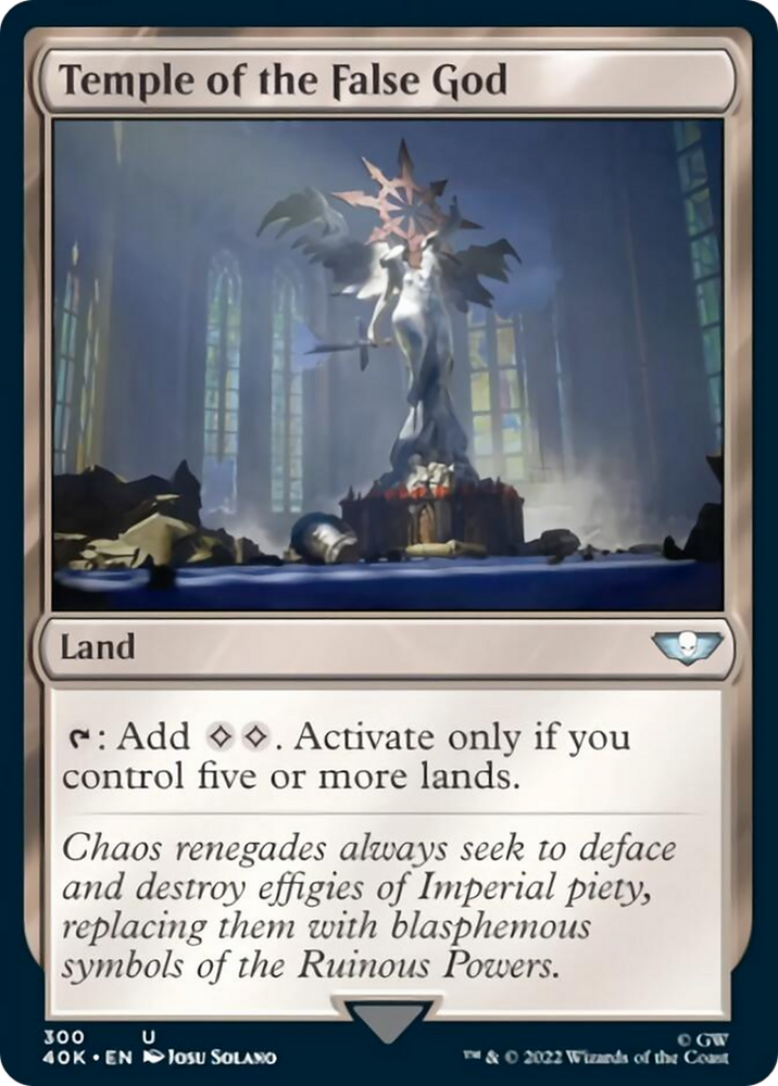 Magic | Temple of the False God (Surge Foil) [Warhammer 40,000] | The Nerd Merchant