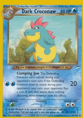 Pokemon | Dark Croconaw (32/105) [Neo Destiny Unlimited] | The Nerd Merchant