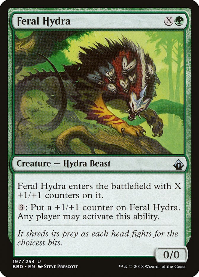 Magic | Feral Hydra [Battlebond] | The Nerd Merchant