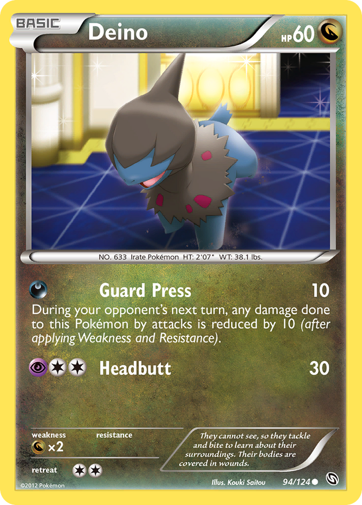 Pokemon | Deino (94/124) [Black & White: Dragons Exalted] | The Nerd Merchant