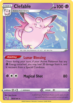 Pokemon | Clefable (064/185) [Sword & Shield: Vivid Voltage] | The Nerd Merchant