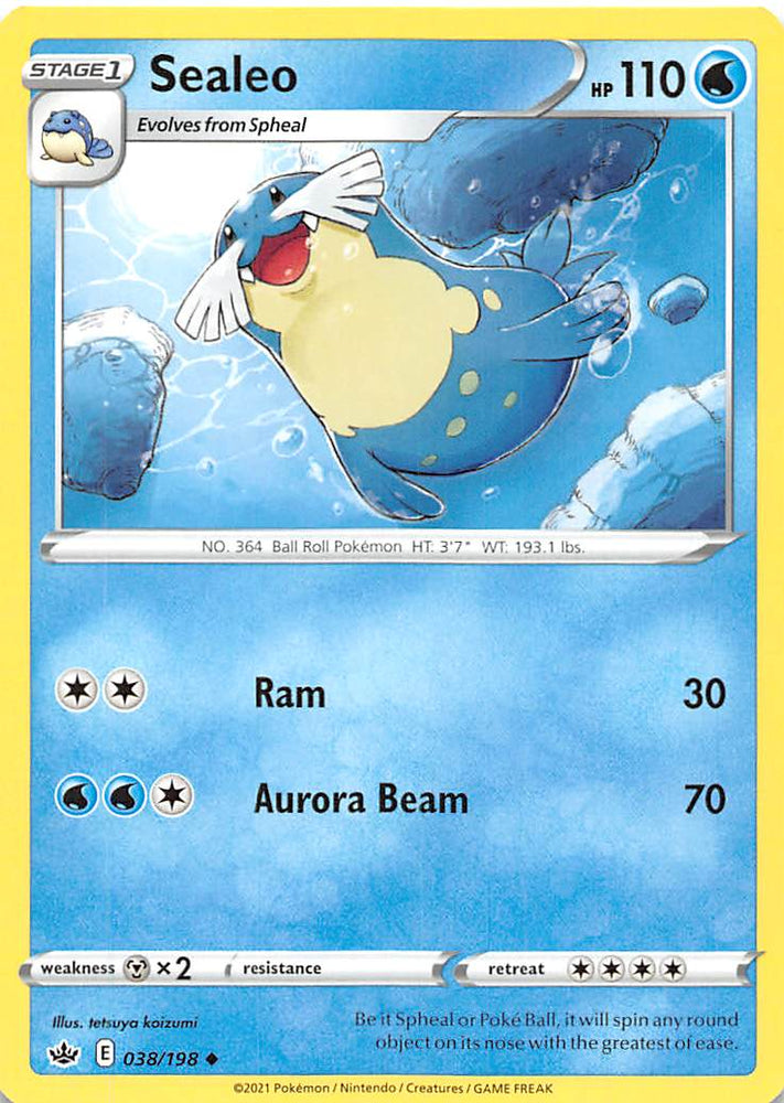 Pokemon | Sealeo (038/198) [Sword & Shield: Chilling Reign] | The Nerd Merchant