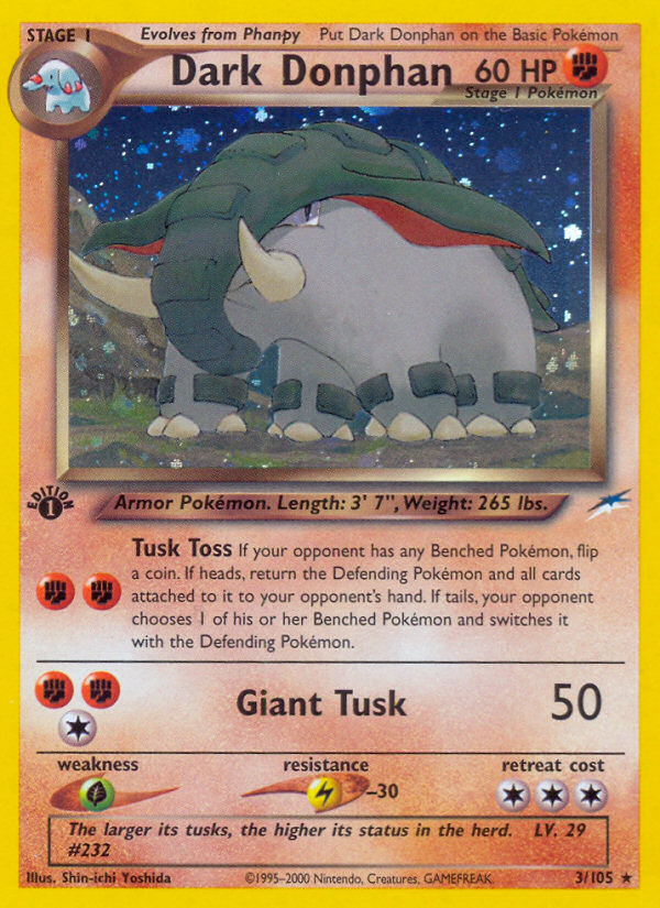 Pokemon | Dark Donphan (3/105) [Neo Destiny 1st Edition] | The Nerd Merchant