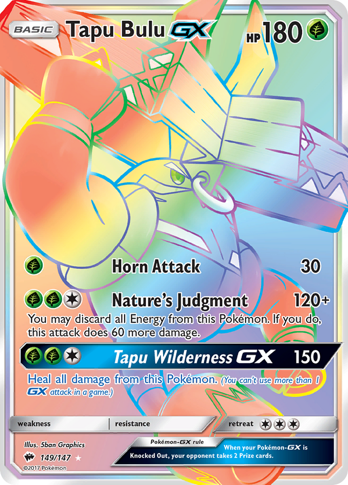 Pokemon | Tapu Bulu GX (149/147) [Sun & Moon: Burning Shadows] | The Nerd Merchant